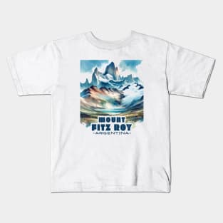 Classic Mount Fitz Roy Argentina Kids T-Shirt